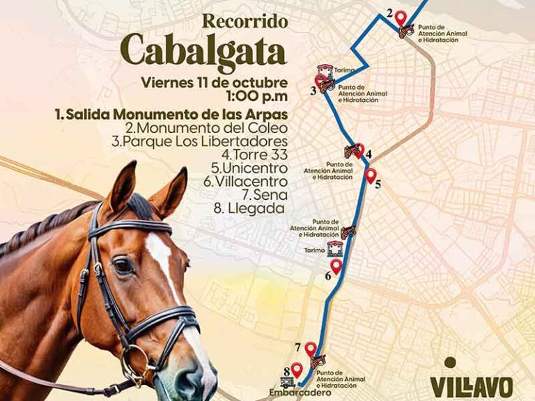 Conozca los cierres y cambios viales en el sector vanguardia por la cabalgata de este viernes