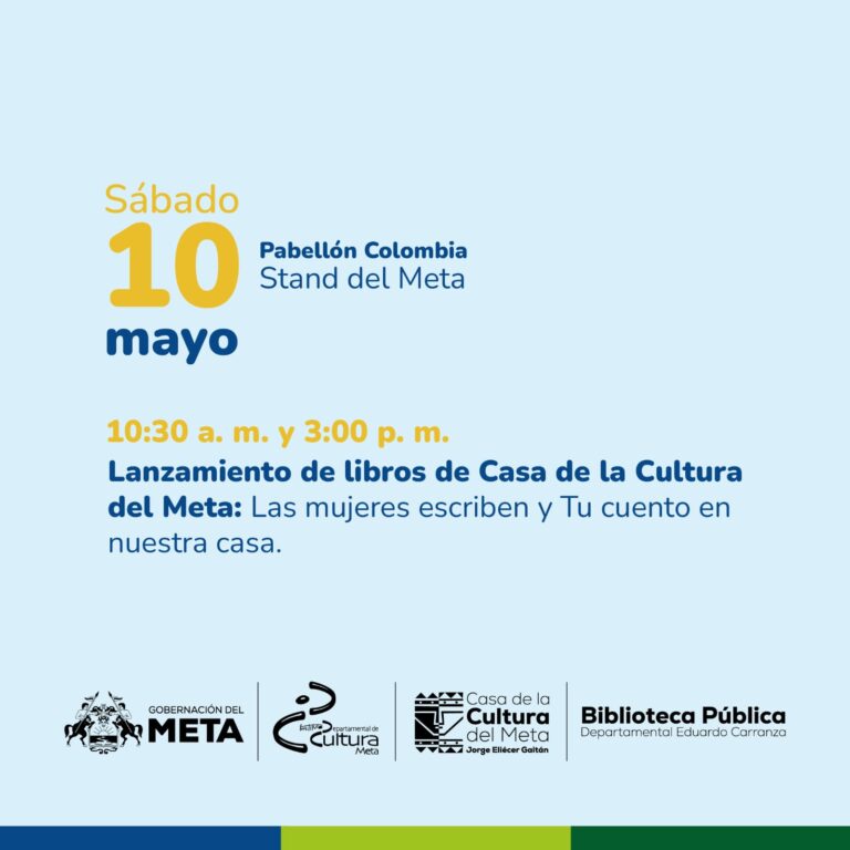 La Casa de la Cultura del Meta llega a la FILBo 2025, con el lanzamiento de libros escritos por ciudadanos del departamento