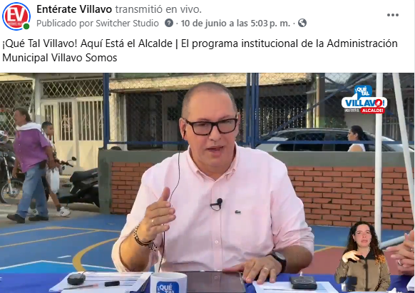 ¡Qué Tal Villavo! Aquí Está el Alcalde: un espacio para informar y acercar la Administración Municipal a la ciudadanía